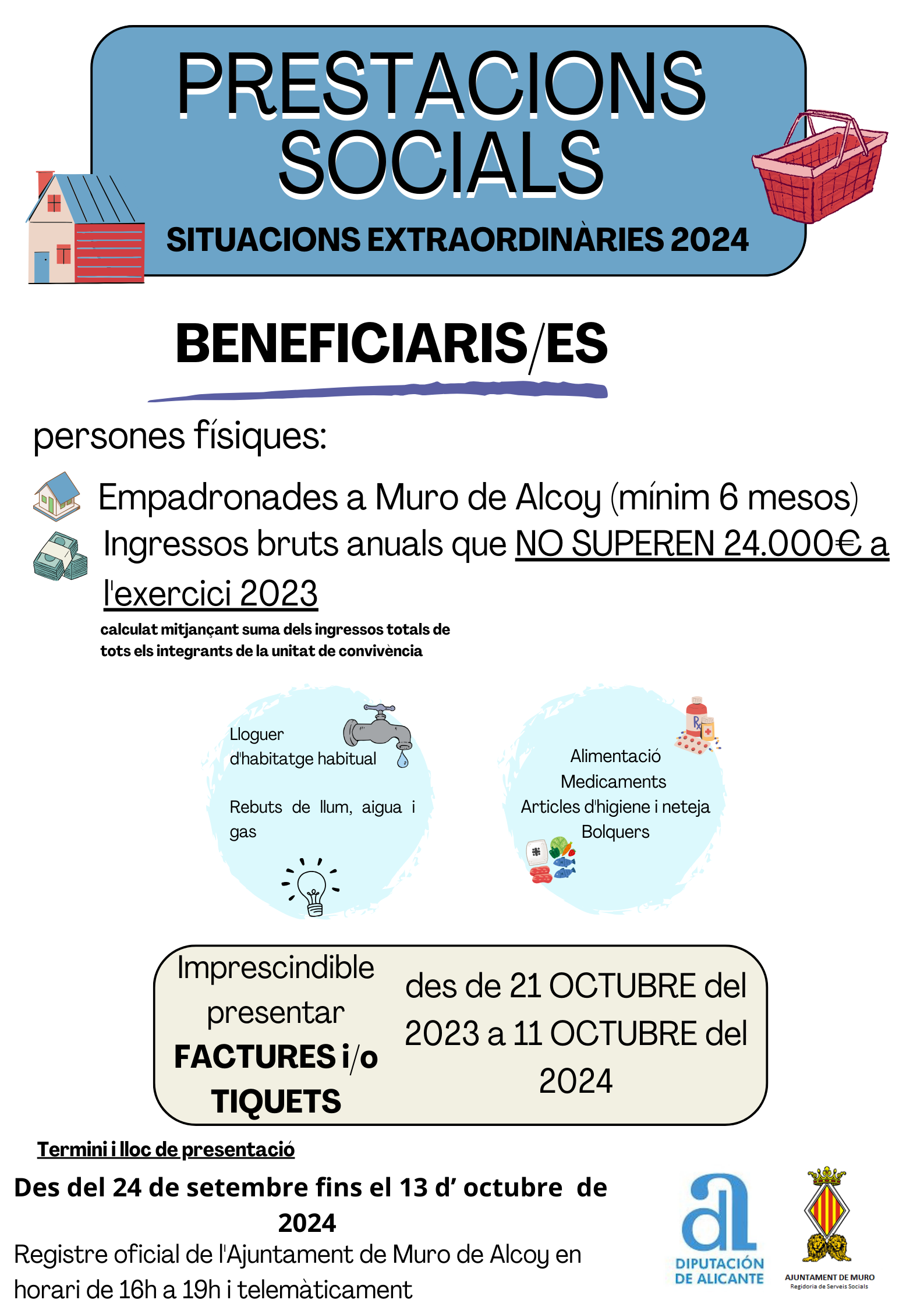 LISTADO DE SOLICITUDES PRESENTADAS PARA LA CONCESIÓN DE AYUDAS POR SITUACIONES EXTRAORDINARIAS 2024